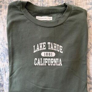 Abercrombie & Fitch Lake Tahoe California Cotton Long Sleeve Shirt